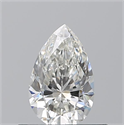 Natural Diamond 0.50 Carats, Pear with  Cut, G Color, VS1 Clarity and Certified by GIA