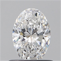 Natural Diamond 0.54 Carats, Oval with  Cut, D Color, VS1 Clarity and Certified by GIA