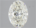 Natural Diamond 3.01 Carats, Oval with  Cut, H Color, VVS1 Clarity and Certified by IGI