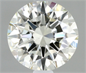Natural Diamond 0.58 Carats, Round with Excellent Cut, J Color, VS1 Clarity and Certified by IGI
