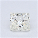 Natural Diamond 0.71 Carats, Princess with  Cut, K Color, SI2 Clarity and Certified by GIA