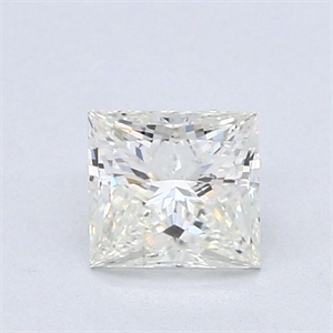 Picture of Natural Diamond 0.71 Carats, Princess with  Cut, K Color, SI2 Clarity and Certified by GIA