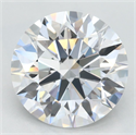 Lab Grown Diamond 3.21 Carats, Round with Excellent Cut, D Color, VVS1 Clarity and Certified by GIA