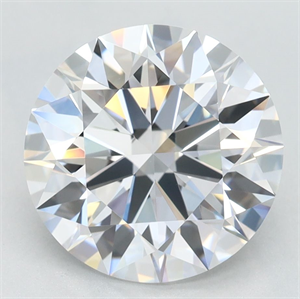 Picture of Lab Grown Diamond 3.21 Carats, Round with Excellent Cut, D Color, VVS1 Clarity and Certified by GIA