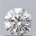 Natural Diamond 0.75 Carats, Round with Excellent Cut, E Color, VVS2 Clarity and Certified by GIA