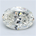 Diamante Natural 3.01 quilates, Ovalado , Color H, claridad VS1 y certificado GIA