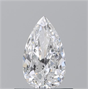 Natural Diamond 0.50 Carats, Pear with  Cut, D Color, SI1 Clarity and Certified by GIA