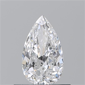 Picture of Natural Diamond 0.50 Carats, Pear with  Cut, D Color, SI1 Clarity and Certified by GIA