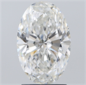 Natural Diamond 2.01 Carats, Oval with  Cut, F Color, VS2 Clarity and Certified by GIA