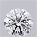 Lab Grown Diamond 1.54 Carats, Round with Ideal Cut, D Color, VS1 Clarity and Certified by IGI