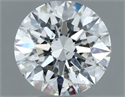 Natural Diamond 0.72 Carats, Round with Excellent Cut, F Color, SI1 Clarity and Certified by GIA