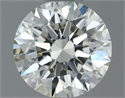 Natural Diamond 0.50 Carats, Round with Excellent Cut, J Color, VVS1 Clarity and Certified by IGI