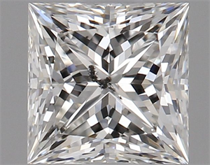 Picture of Natural Diamond 0.80 Carats, Princess with  Cut, G Color, I1 Clarity and Certified by GIA