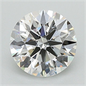 Lab Grown Diamond 1.31 Carats, Round with Ideal Cut, D Color, VS1 Clarity and Certified by IGI