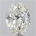 Natural Diamond 3.01 Carats, Oval with  Cut, I Color, SI2 Clarity and Certified by GIA