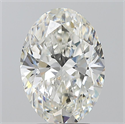Natural Diamond 3.01 Carats, Oval with  Cut, I Color, SI2 Clarity and Certified by GIA