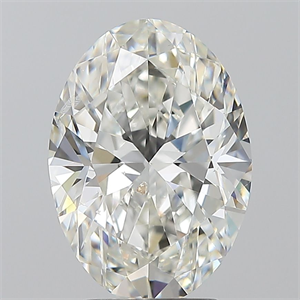 Picture of Natural Diamond 3.01 Carats, Oval with  Cut, I Color, SI2 Clarity and Certified by GIA