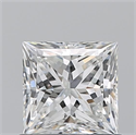 Natural Diamond 0.82 Carats, Princess with  Cut, G Color, VVS1 Clarity and Certified by GIA