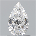 Diamante Natural 0.70 quilates, De pera , Color D, claridad VVS2 y certificado GIA