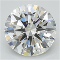 Lab Grown Diamond 2.01 Carats, Round with Ideal Cut, E Color, IF Clarity and Certified by IGI