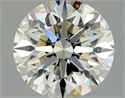 Natural Diamond 0.90 Carats, Round with Excellent Cut, K Color, VVS2 Clarity and Certified by GIA