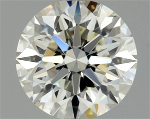 Picture of Natural Diamond 0.90 Carats, Round with Excellent Cut, K Color, VVS2 Clarity and Certified by GIA