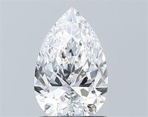 Foto Diamante Natural 0.90 quilates, De pera , Color D, claridad SI1 y certificado GIA de