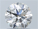 Natural Diamond 0.90 Carats, Round with Excellent Cut, G Color, VS2 Clarity and Certified by GIA