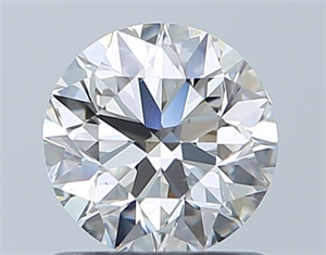 Picture of Natural Diamond 0.90 Carats, Round with Excellent Cut, G Color, VS2 Clarity and Certified by GIA