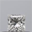 Natural Diamond 0.27 Carats, Princess with  Cut, F Color, VVS1 Clarity and Certified by GIA