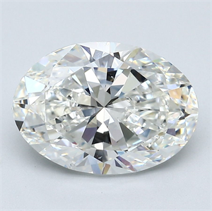 Picture of Natural Diamond 3.51 Carats, Oval with  Cut, G Color, SI1 Clarity and Certified by GIA