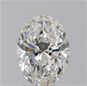 Natural Diamond 1.51 Carats, Oval with  Cut, G Color, VS2 Clarity and Certified by GIA
