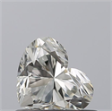 Natural Diamond 0.50 Carats, Heart with  Cut, J Color, VVS2 Clarity and Certified by GIA