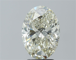 Picture of Natural Diamond 3.01 Carats, Oval with  Cut, K Color, SI2 Clarity and Certified by IGI