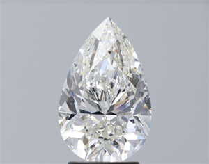 Picture of Natural Diamond 3.00 Carats, Pear with  Cut, I Color, SI1 Clarity and Certified by GIA