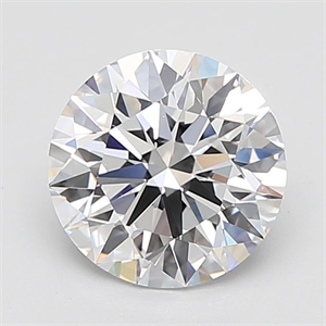 Picture of Lab Grown Diamond 3.77 Carats, Round with Ideal Cut, E Color, IF Clarity and Certified by IGI