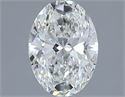 Natural Diamond 1.02 Carats, Oval with  Cut, H Color, VS2 Clarity and Certified by IGI