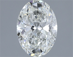 Picture of Natural Diamond 1.02 Carats, Oval with  Cut, H Color, VS2 Clarity and Certified by IGI