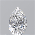 Diamante Natural 0.52 quilates, De pera , Color E, claridad VVS2 y certificado GIA