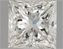 Natural Diamond 1.01 Carats, Princess with  Cut, J Color, SI1 Clarity and Certified by GIA
