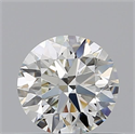 Natural Diamond 0.54 Carats, Round with Excellent Cut, J Color, IF Clarity and Certified by GIA