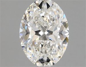 Picture of Natural Diamond 0.91 Carats, Oval with  Cut, F Color, SI2 Clarity and Certified by GIA