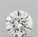 Natural Diamond 0.51 Carats, Round with Excellent Cut, J Color, VVS1 Clarity and Certified by IGI
