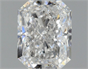 Natural Diamond 0.81 Carats, Radiant with  Cut, F Color, SI2 Clarity and Certified by HRD