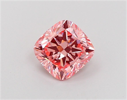 Picture of Lab Grown Diamond 1.60 Carats, CUSHION MODIFIED with  Cut, Fancy Vivid Pink Color, VS1 Clarity and Certified by IGI