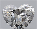 Natural Diamond 0.30 Carats, Heart with  Cut, G Color, SI1 Clarity and Certified by GIA