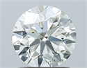 Natural Diamond 1.20 Carats, Round with Excellent Cut, K Color, VVS2 Clarity and Certified by GIA