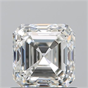 Natural Diamond 1.01 Carats, Asscher with  Cut, I Color, VVS2 Clarity and Certified by GIA