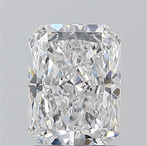 Picture of Natural Diamond 1.20 Carats, Radiant with  Cut, D Color, VS2 Clarity and Certified by GIA