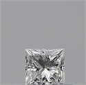 Natural Diamond 0.23 Carats, Princess with  Cut, G Color, VVS1 Clarity and Certified by GIA